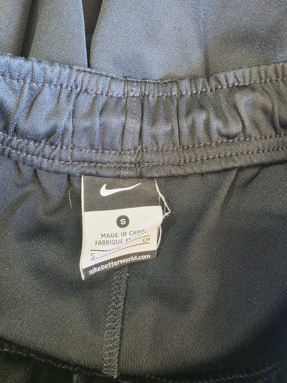 Nike Boy's Black Athletic Shorts with Stripe